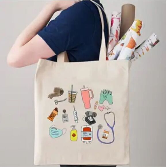 Handbags - Nursing Doctor Medical Canvas Tote Bag